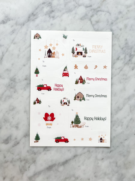 Personalised Christmas Gift Labels (Stickers)
