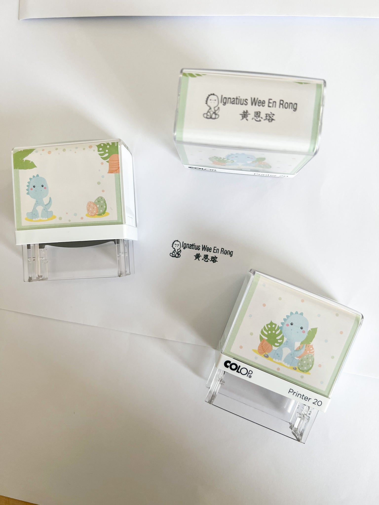 Dino - Personalised Self Inking Stamp