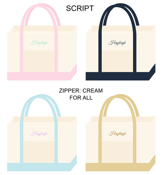 Personalised Tote Bag with Zipper (Kids Size)