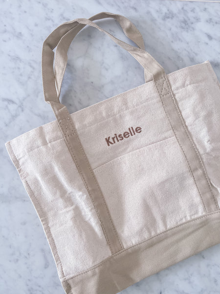 Personalised Tote Bag with Zipper (Kids Size)