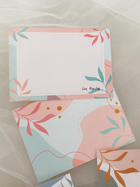 Mixed Florals - Personalised Note Card