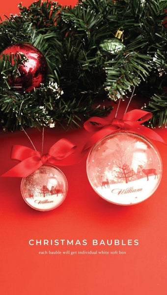 Personalised Christmas Acrylic Baubles (Pre-Order)