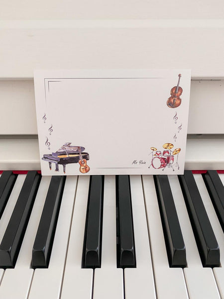 Music - Personalised Note Card