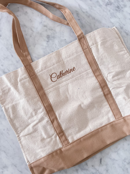 Personalised Tote Bag with Zipper (Adult Size)